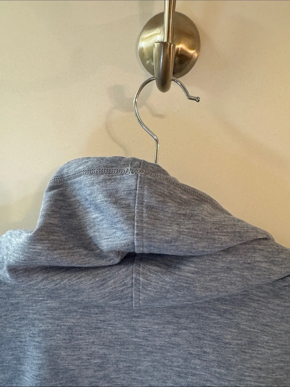 Michael Kors Heather Blue Cowl Neck Pullover Sweater Rhinestone Logo Size L